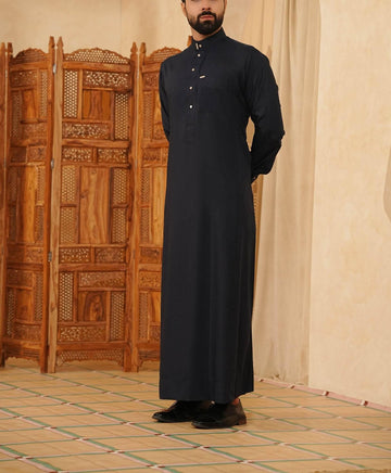 Men Navy Saudi Thobe